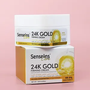 Senselnscar 24k金紧致面霜自有品牌有机抗皱抗衰老提升紧致保湿面霜