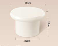 Table à café et à thé crème de Style nuage nordique Simple moderne pour la maison et l'hôtel Utilisation occasionnelle populaire pour les petits appartements