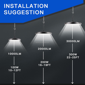 Stock UE – Projecteur <span class=keywords><strong>Industriel</strong></span> UFO Super Lumineux 6500K IP65 100W-300W pour Ateliers Commerciaux, Usines, Entrepôts et Centres Commerciaux - Product Image 5