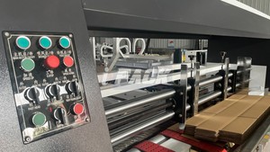 段ボール箱折りたたみ接着ステッチ機械自動フォルダーグルッチャースティッチャーマシン - Product Image 4