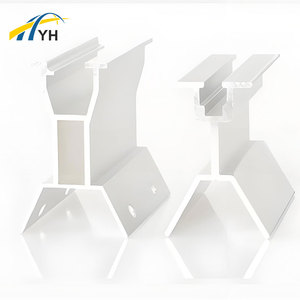 Nouvelles pièces fixes photovoltaïques photovoltaïques légères en gros d'usine intégrées avec montage trapézoïdal d'angle <span class=keywords><strong>de</strong></span> rainure - Product Image 1