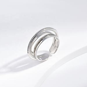 Custom plata 925 sterling silver stacking cheap <b>ring</b> fine jewelry geometric natural stone hand <b>dainty</b> 14k 18k gold plated <b>rings</b> - Product Image 4