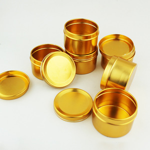 Scatola di metallo rotonda <span class=keywords><strong>vuota</strong></span> personalizzata scatola di alluminio dorato 5-250ml scatola di metallo rotonda dorata lattine di metallo - Product Image 2