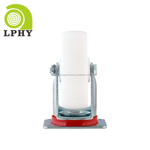 Industrielle Schwerlast 5 Zoll <span class=keywords><strong>125mm</strong></span> Gummi PP Feststehende Lenkrollen Glatte Räder ohne Bremse - Product Image 6