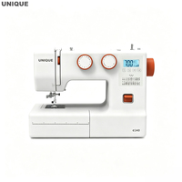 Machine à coudre numérique domestique UNIQUE UN-E340, contrôle de la vitesse pour le quilting et la confection de vêtements, conviviale pour les débutants et au design compact
