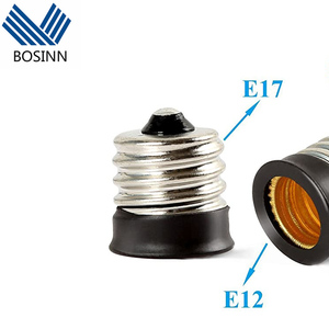 E17 Để E12 Ổ Cắm Adapter Chuyển Đổi Trung Gian E17 Cơ Sở Chuyển Đổi Sang Candelabra E12 Cơ Sở Đen Giữ Đèn - Product Image 4