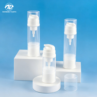 Flacon pompe airless en PP de luxe de haute qualité, vide, 50 ml, 80 ml, 100 ml, personnalisé pour crème contour des yeux et huile essentielle