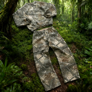 Áo hoodie dáng rộng in kỹ thuật số DTG, chất liệu 100% cotton, họa tiết ngụy trang cổ điển Real Tree, áo hoodie săn bắn dày dặn dành cho nam, sản xuất theo yêu cầu OEM. - Product Image 5