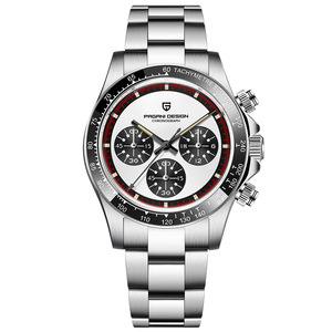 PAGANI DESIGN Orologio di Lusso da <span class=keywords><strong>Uomo</strong></span> Nuovo Classico al Quarzo con Lunetta in Ceramica, Impermeabile in <span class=keywords><strong>Acciaio</strong></span> Inossidabile, Vetro Zaffiro e <span class=keywords><strong>Cronografo</strong></span> - Product Image 5