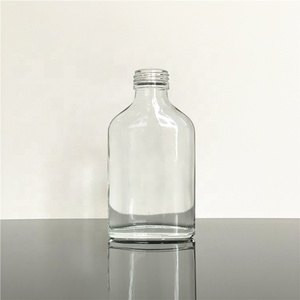 100 ml 3.4 oz Mini Glass <strong>Flask</strong> Liquor <strong>Bottle</strong> - Product Image 4