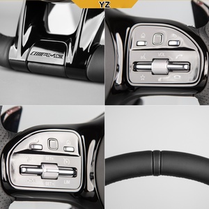 <span class=keywords><strong>Volant</strong></span> en cuir personnalisé YZ adapté aux <span class=keywords><strong>Mercedes</strong></span> Benz AMG GT W167 W809 204 C63 W212 W218 W207 W172 W205 - Product Image 4
