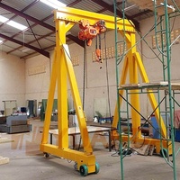 Mini-grue portique mobile électrique à chariot, type A, portative, avec roues, capacités de levage de 1, 2, 3, 5, 8, 10, 15, 20, 25 tonnes