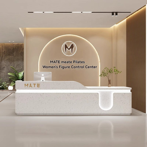 Mostrador de Recepción Minimalista y Moderno <span class=keywords><strong>para</strong></span> Salón de Belleza, Tienda de Ropa, Centro Médico, Bar de Belleza, Empresa de Danza, Escuela de Arte - Product Image 2