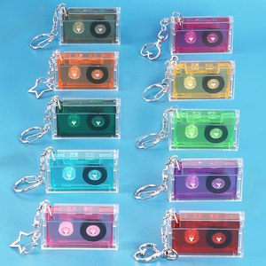WEISHENG Fabricante de Mini Casetes Vintage, Colgante de Casete Pequeño, Regalo para Amantes de la Música, Llavero de Casete de Plástico con NFC - Product Image 4