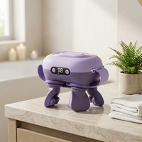 Masseur thermique pour le cou et les épaules Eveekon 4D, masseur de cou portable sans fil, simule un massage profond des tissus de la main humaine