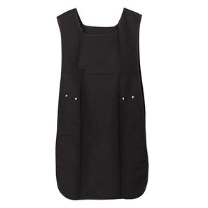 Grembiule Nero Senza Maniche con Ampia Tasca Frontale e Posteriore, Doppio Lato, per Parrucchieri e Barbieri - Product Image 3