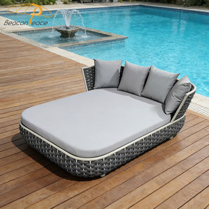 Moderno <span class=keywords><strong>exterior</strong></span> <span class=keywords><strong>cama</strong></span> sofá muebles marco de aluminio cuerda tejido piscina <span class=keywords><strong>exterior</strong></span> jardín Patio camas de día - Product Image 5