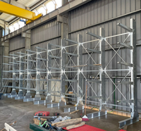 Étagères industrielles galvanisées Étagères de rangement de garage Étagères de chargement lourd Entrepôt de stockage Étagères en porte-à-faux en acier