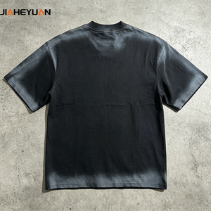 Streetwear Vintage Washed Graphic Tee Sun Faded Acid Wash Oversized Skull Print Gothic T-Shirt Retro Y2K Heavyweight Cotton <strong>Top</strong> - Product Image 3