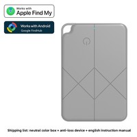 Dispositivo Antipérdida Ultrafino de 1.9mm, Tipo Tarjeta, para Cartera, Llaves, Equipaje, Maleta, Viajes, con Carga Inalámbrica, AirTag para iOS y Android
