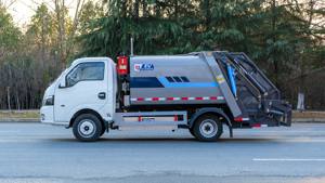 รถบรรทุกขยะไฟฟ้าจีน 5 คิว รถบรรทุกขยะอัดแบบอัดแน่นสำหรับขาย - Product Image 3