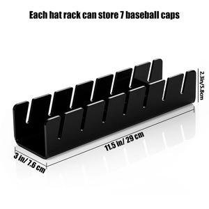 Para el nuevo estante de almacenamiento transparente acrílico multifunción moderno para sala de estar protector solar sombrero de béisbol pantalla - Product Image 3