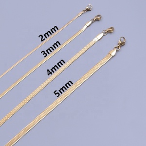 2/3/4/5mm Cobra Cadeia Colar de Aço Inoxidável para Mulheres Homens Moda Luxo Gargantilha Cadeias Pescoço - Product Image 6