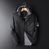 Veste bomber d'hiver coupe-vent pour homme, sportive, doublée de polaire, à capuche, grande taille