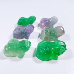 Pierres précieuses de guérison naturelles sculptées en <span class=keywords><strong>fluorite</strong></span>, 1 pouce, fait à <span class=keywords><strong>la</strong></span> main, bon marché, vente en gros, - Product Image 2