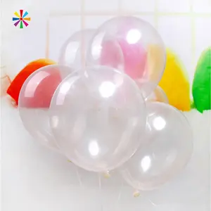 Khổng lồ 5 10 12 18 36 inch Vòng Latex Helium trong suốt Ballon rõ ràng Bóng cao su