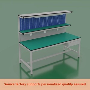 Nouvelle table de travail antistatique pour atelier, ligne d'assemblage, exploitation d'usine, inspections en laboratoire, banc de travail, maintenance, éclairage - Product Image 6