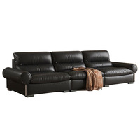 Canapé en bambou à rangées droites en sucre noir, design haut de gamme, vintage français, luxe léger, fabriqué en Chine, expédié par la poste