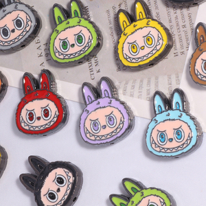 New DIY Straight Hole <strong>Beads</strong> Cute Cartoon <strong>Anime</strong> Labubu Decoration Mobile Phone Chain Key Chain Bag Chain Accessories