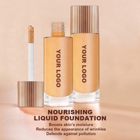 Fond de teint liquide mat vegan de haute qualité, non comédogène, couvrance totale