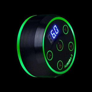 Alimentatore per Macchina da Tatuaggio Quata 72.5mmX48mm in Alluminio Verde 700g DY030A per Uso Professionale - Product Image 2