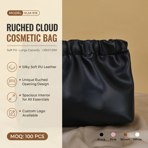 Wholesale PU Cosmetic Toiletry <strong>Bag</strong> <strong>With</strong> Double Zipper <strong>Compartments</strong> Waterproof Travel Organizer for Gifts - Product Image 1