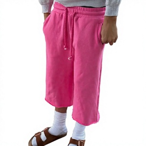 <b>Men's</b> <b>Pink</b> <b>Shorts</b> Drawstring Waist Cotton Casual Solid Knitted Breathable High Rise with Pockets Vintage Eco-Friendly - Product Image 1