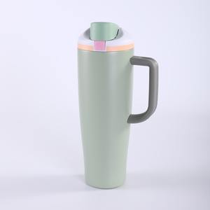 Unisex Minimalist 40oz <b>Travel</b> Stainless Steel <b>Small</b> Car Coffee <b>Mug</b> With Handle - Product Image 4