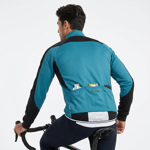 Chaqueta de Ciclismo de Manga Larga para Hombre, Cortavientos, Transpirable, 100% Poliéster, Ropa de Ciclismo OEM - Product Image 2