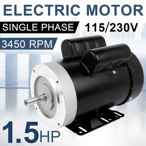 Motor Eléctrico Cuilvu 1.5HP 3450RPM Monofásico, Carcasa 56C, Reversible, para Maquinaria Agrícola de Uso General - Product Image 6