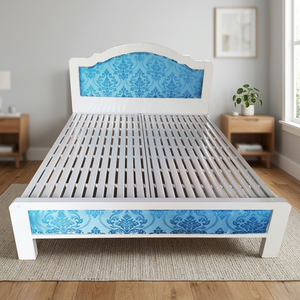 Modern European Design 2mx2m Iron Bed High Quality 40x80 <b>Square</b> Iron Frame Durable Extendable Box Spring Stable Home Warehouse - Product Image 3