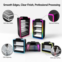 Support d'affichage en acrylique personnalisé, fabrication OEM ODM directe d'usine, présentoir en PMMA transparent avec bords polis et lisses