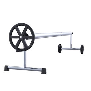 Enrouleur de couverture de <span class=keywords><strong>piscine</strong></span> solaire Poolstar en acier inoxydable, cadre et rouleau en plastique ABS pour piscines enterrées jusqu'à 7,2 m de large, taille 4 m - Product Image 3