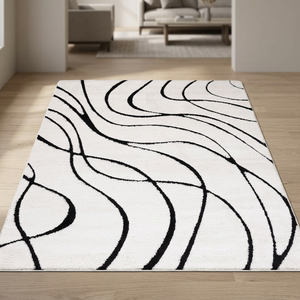 Alfombras de Lana Artificial de Alta Calidad, Alfombras Grandes de Lujo de Estilo Moderno y Transicional, Antideslizantes y de Fácil Cuidado para Sala de Estar - Product Image 2