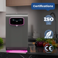 Distributeur d'eau commerciale hydrogénée pour comptoir, 4000 PPB, pureté 99,99 %, eau froide et chaude, avec machine à eau hydrogénée
