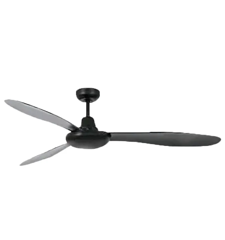 Matt Black Elegant Model #S56-396_Romote Control Household and Living Room Ceiling Fan Fresh Air with 6 Speeds & 3 ABS Blades