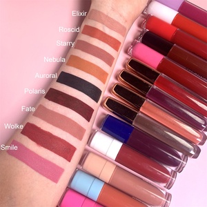 Best Selling Customize OEM Bulk Black Matt Lip Glaze Vendor Pigmented <strong>Pink</strong> Dark <strong>Brown</strong> Glitter Liquid Matte <strong>Lipstick</strong> - Product Image 6