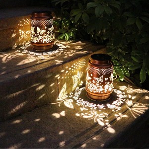 Lámpara Solar de Pared con Diseño de Mariposa, LED para Exteriores, Impermeable, Decorativa, Iluminación Ascendente y Descendente para Pared, Porche, Balcón - Product Image 4