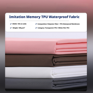Imperméable double face de moyenne épaisseur avec manches, en tissu TPU haute densité, <span class=keywords><strong>film</strong></span> blanc transparent à mémoire de forme, de bonne qualité - Product Image 1