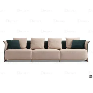 DIFIDEN avrupa tarzı oturma odası mobilya 3 kişilik kanepe seti lüks rahat villa modern deri kanepe ev için
